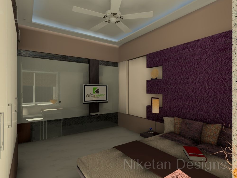 Niketan's 3D interior design ideas for bedroom